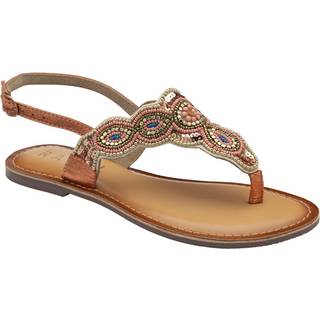 Ravel Ravel Metallic Leather Toe Post Sandals