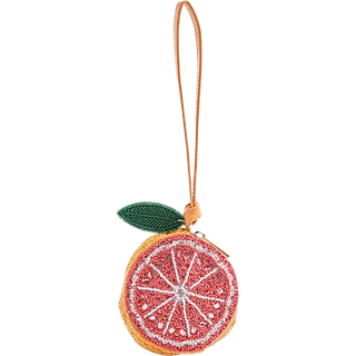 River Island River Island Orange Beaded Grapefruit Bag