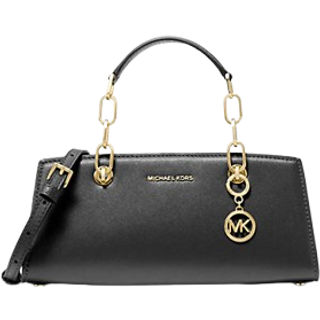 MK Cynthia Small Leather Satchel - Black - Michael Kors - ONE SIZE