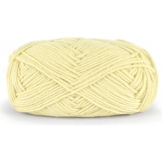 Dale LERKE 8177 Lys gul Materiale: 53% merinould, 47% egyptisk bomuld Vægt/længde: 50 g = 115 meter Anbefalede pinde: 4.00 mm Strikkefasthed: 10 cm = 22 m Vask: Uldvask 30°C / Brug vaskemiddel til uld/silke / Brug ikke skyllemiddel / Tørres fladt.