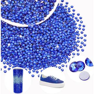 2500stcs SS10/2,8 mm krystal rhinestones (blå/safir) bedazzling fladback glas rhinestones til håndværk af diy neglekunst makeup dekoration perler