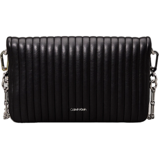 Quilted Crossbody Bag - Black - One Size