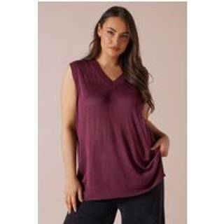 Yours Curve Yours Curve Red Lightweight Vest