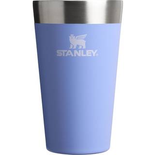 Stanley Adventure Stacking Beer Pint Glas 16oz | Stabelbar drikkekop til kolde drikke | Tler opvaskemaskine | Isoleret trretumbler i rustfrit s