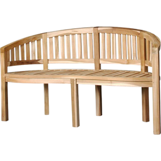 Bananbænk til 3 personer - Classic Teak