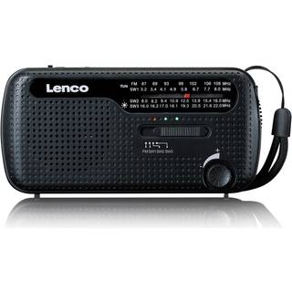 Lenco bærbar nødradiolommelygte m/ håndsving & powerbank