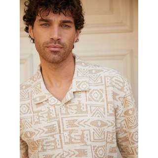 Threadbare Relaxed Fit Printed Textured Kortærmet Skjortersmall