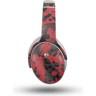Glans glitter hovedtelefon hud kompatibel med Bose Quietcomfort hovedtelefoner (2023) - Red Modern Camo - Premium 3M Vinyl Protective Wrap Decal