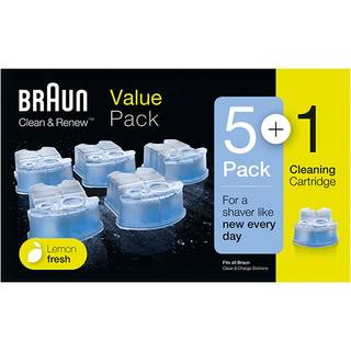 Braun Clean & Renew CCR6 Refill rensevæske til barbermaskiner - 6 stk.
