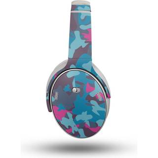 Hovedtelefon hud kompatibel med Bose Quietcomfort hovedtelefoner (2023) - Cool Blue Pink Camo - Premium 3M Vinyl Protective Wrap Decal Cover - Le