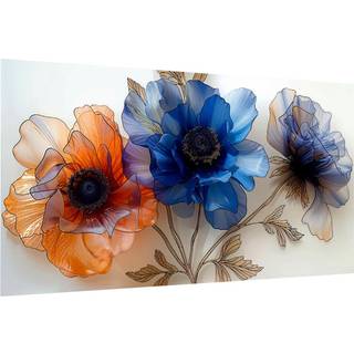 Jooz store diamantkunstsæt til voksne - 5D blomster diamantmaleri sæt til voksne diy fuld bor stor blomster diamant kunst maleri blomster perle k