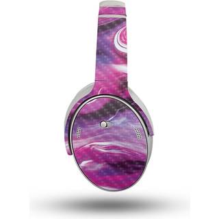 Carbon Fiber Headphone Skin kompatibel med Bose Quietcomfort -hovedtelefoner (2023) - Pink Melt - Premium 3M Vinyl Protective Wrap Decal Cover -