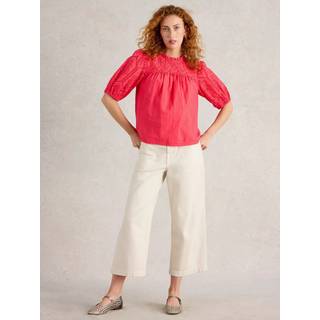 White Stuff White Stuff Pink Lexi Broderie Top
