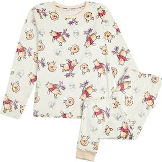 Brand Threads Brand Threads White Disney Winnie The Pooh Ladies Divine Fleece Pyjamas Set