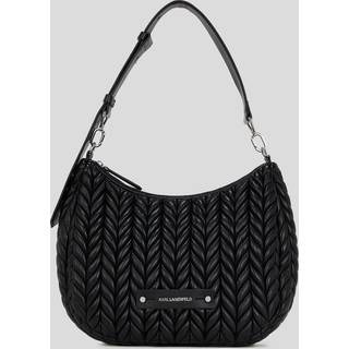 KARL LAGERFELD Skuldertaske Weave Hobo - Sort