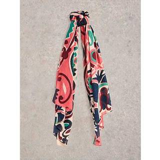 White Stuff White Stuff Pink Calypso Carnival Printed Scarf