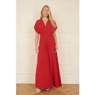 Yumi Yumi Red Jersey Stretch Multiway Midi Dress