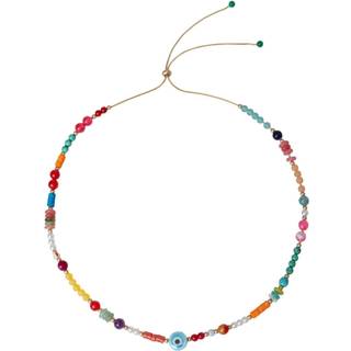 Bibi Bijoux Bibi Bijoux Gold Tone Multi Beaded Friendship Necklace