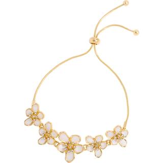 Jon Richard Jon Richard Gold Tone Mother Of Pearl Floral Bracelet