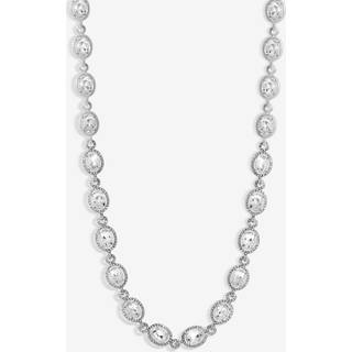 Jon Richard Jon Richard Silver Tone Crystal Halo Necklace