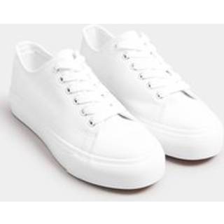 Yours Curve Yours Curve ekstra brede kanvas-sneakers
