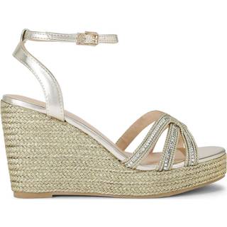KG Kurt Geiger Gold Regard Wedge Sandalseu38