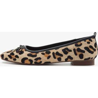 Off The Hook Off The Hook Animal Pinner Leather Leopard Print Ballerinas
