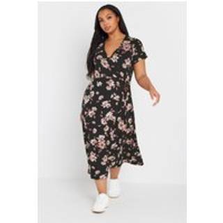 Yours Curve Yours Curve Blomster Tryk Midi Kjole - EU 54-56 (UK 26-28)