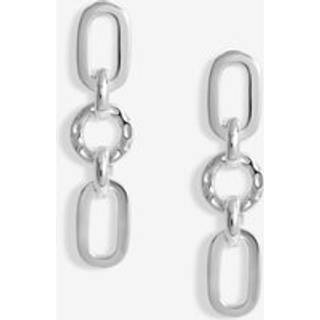 Simply Silver Simply Silver Silver Tone 925 Polished And Textured Link Drop Earrings