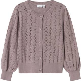 NAME IT Strik Cardigan Hannah Purple Dove