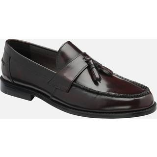 Frank Wright Frank Wright Red Mens Leather Slip-On Loafers