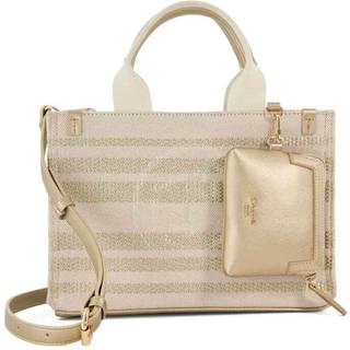 Dune London Dune London Gold Dinkideltra Medium Canvas Book 100% Cotton Bag