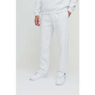 Mens Grey Marl 330GSM Regular Fit Split Hem Jogger