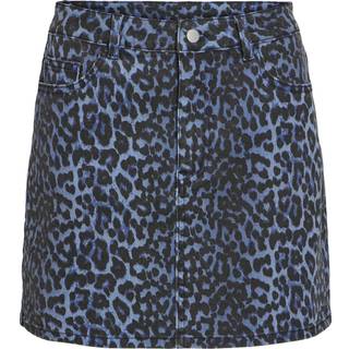 Leopardprint Mininederdel
