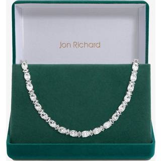 Jon Richard Jon Richard Silver Tone Cubic Zirconia Mixed Stone Allway Necklace