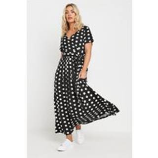 Yours Curve Dot Maxi Wrap Kjole48