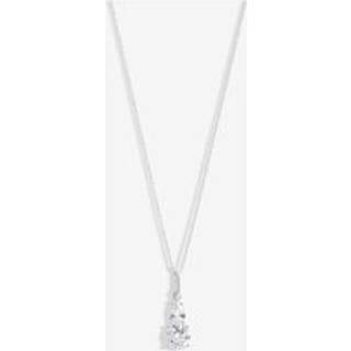 Simply Silver Simply Silver Silver Tone 925 Cubic Zirconia Double Drop Pendant