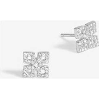Simply Silver 925 Kubisk Zirkonia Blomster ørestikkerEn