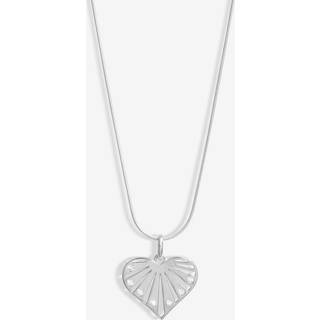 Simply Silver 925 Cubic Zirconia Cut Out Hjerte PendantEn