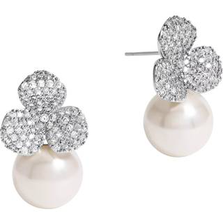 Jon Richard Jon Richard Silver Tone Flower Pearl Earrings