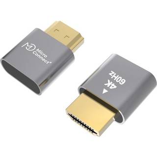 Microconnect 4k Universel Virtuel Display Adapter Hdmi Dummy Plug 0m. Hdmi Grå