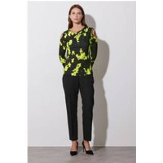 Star by Julien MacDonald Star by Julien MacDonald Green Ruched Cold Shoulder Top