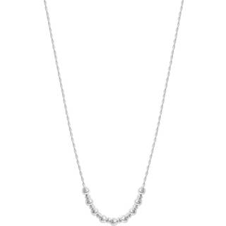Simply Silver Simply Silver Silver Tone 925 Rope Textured Ball Necklace