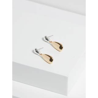 Jon Richard Jon Richard Metallic Tone Polished Drop Earrings