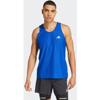 adidas Own the Run Bars Tank Tank Top Herrer størrelse L - Regular farve blå