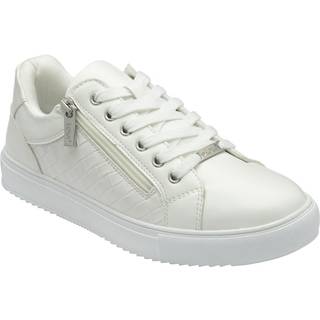 Lotus Lotus White Zip-Up Trainers
