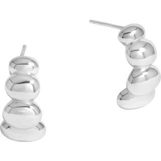 Simply Silver Simply Silver Silver Tone 925 Polished Graduated Pebble Stud Earrings