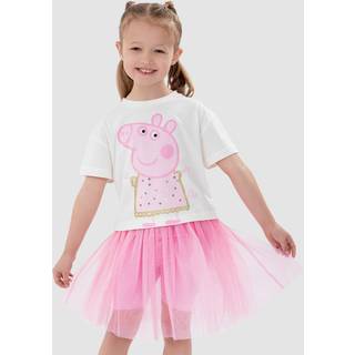 Karakter Peppa Pig Glitter 100% Bomuld Top Og Nederdele Sæt1.5 - 2 år (86 - 92cm)