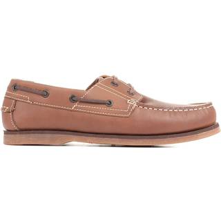 Pavers Pavers Brown Leather Boat Shoes