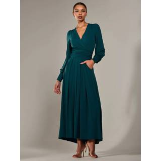 Jolie Moi Langærmet Supersoft Jersey MaxikjoleEU 42 (UK 14)
